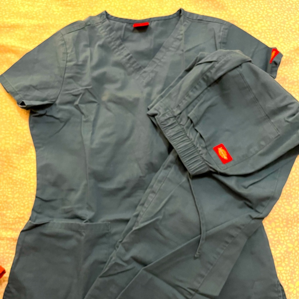 Women Blue Scrub Set